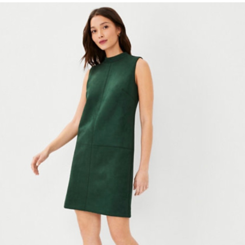 Ann Taylor Faux Suede Shift Dress